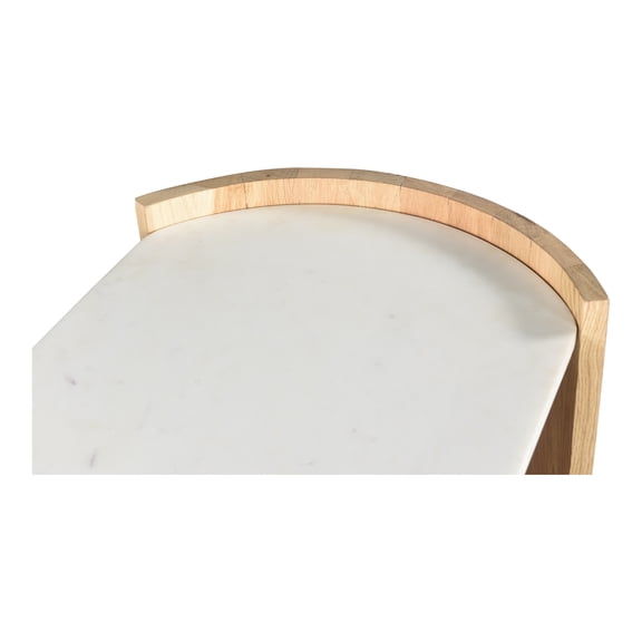 Moe's Home Collection Dala Console Table White Stone Console Tables