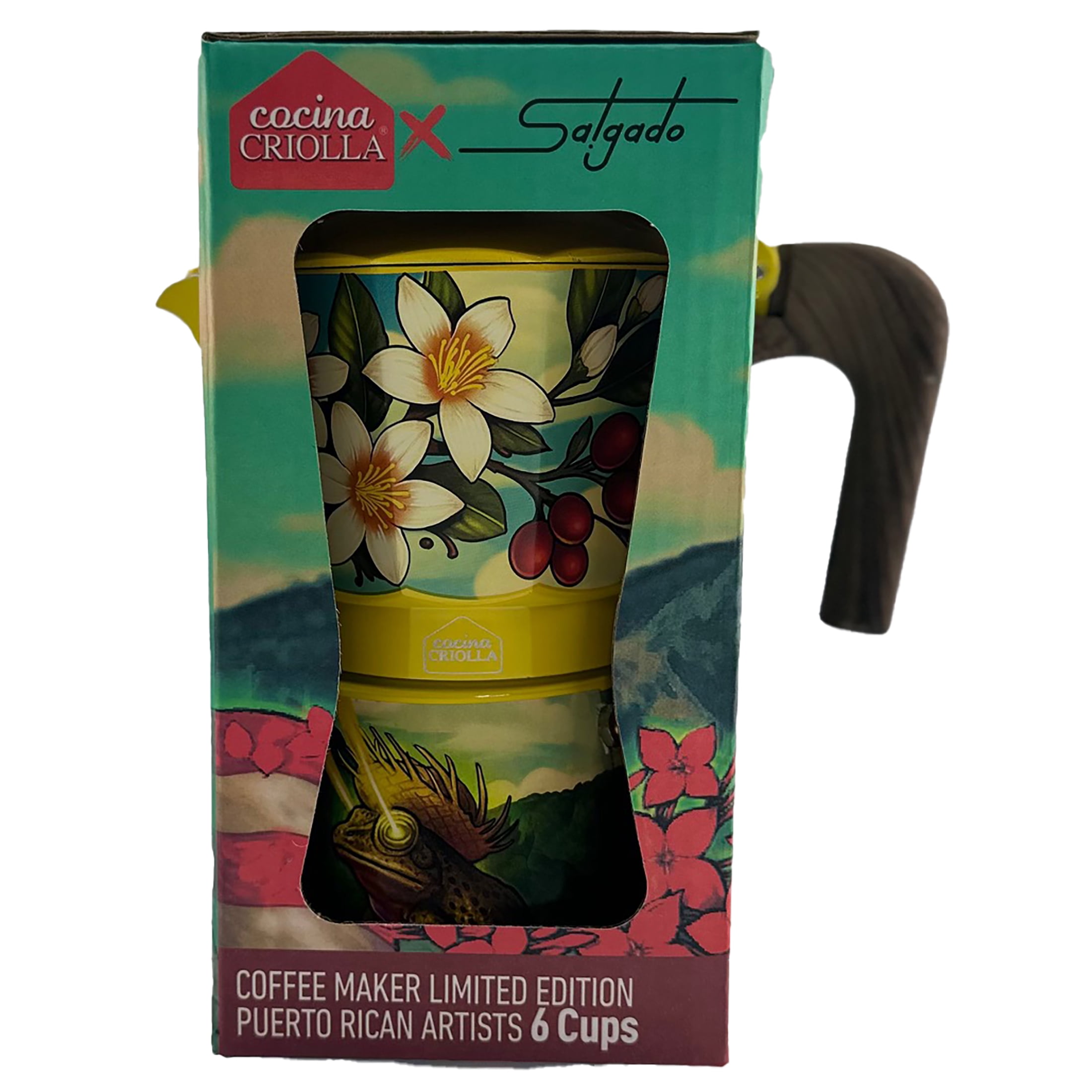 Cocina Criolla X SALGADO 6-Cups Espresso Coffee Maker