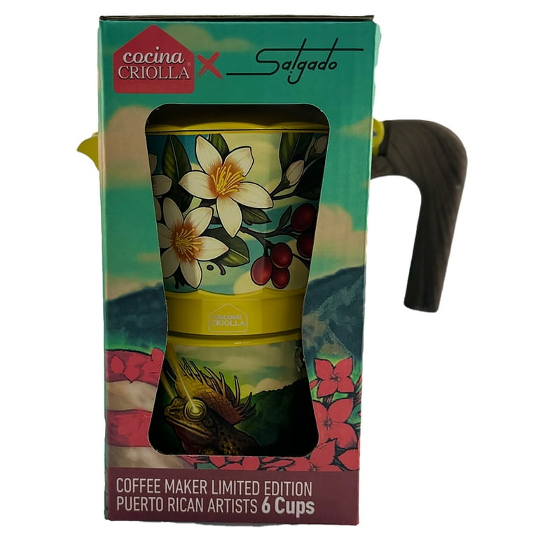 Cocina Criolla Cafetera - 6-Cups Espresso Coffee Maker Greca Sin