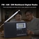 thumbnail image 4 of Radio FM / AM / SW portátil Receptor de radio estéreo digital multibanda Receptor de salida de Audíf Abanopi Radio, 4 of 6