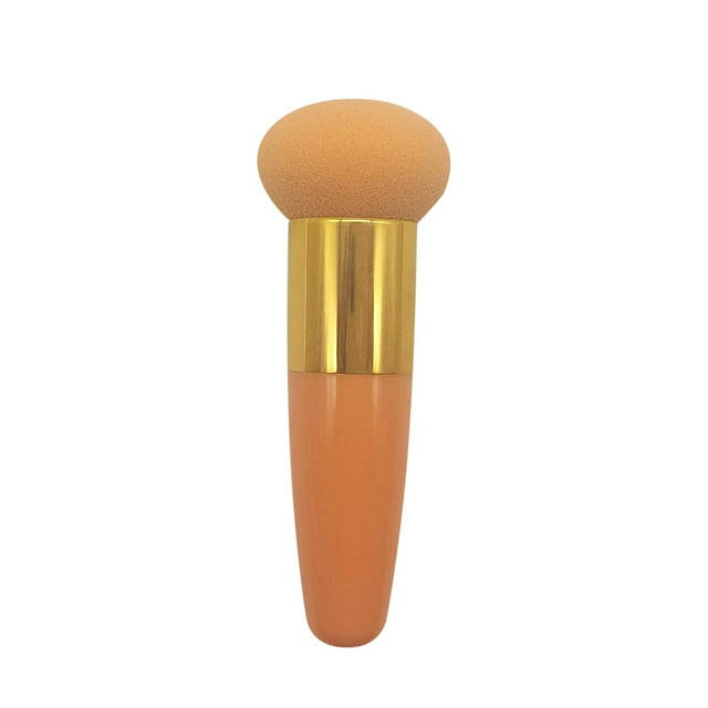 Fiudx Brocha para Base de Maquillaje, Esponja de Maquillaje Compacta y Portátil, Brocha Facial de Aplicación Suave, Set Base de Maquillaje de Cobertura Espectacular, Retícula Faciales Rápidos, Artícu