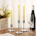 thumbnail image 5 of Candle Holders Bulk Taper Candlesticks Holders Set Modern Decorative Metal Candelabras for Wedding Anniversary Home Dinning Table Centerpiece Xmas Party Decor(Silver,15 Pcs), 5 of 14