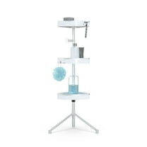 Better Living 70053 16 x 9 x 36 in. HiRISE Aluminum 3 Standing Shower Caddy, White