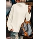 thumbnail image 5 of Suéter PRETTYGARDEN para Mujer Cuello Alto Manga Larga Blanco, 5 of 7