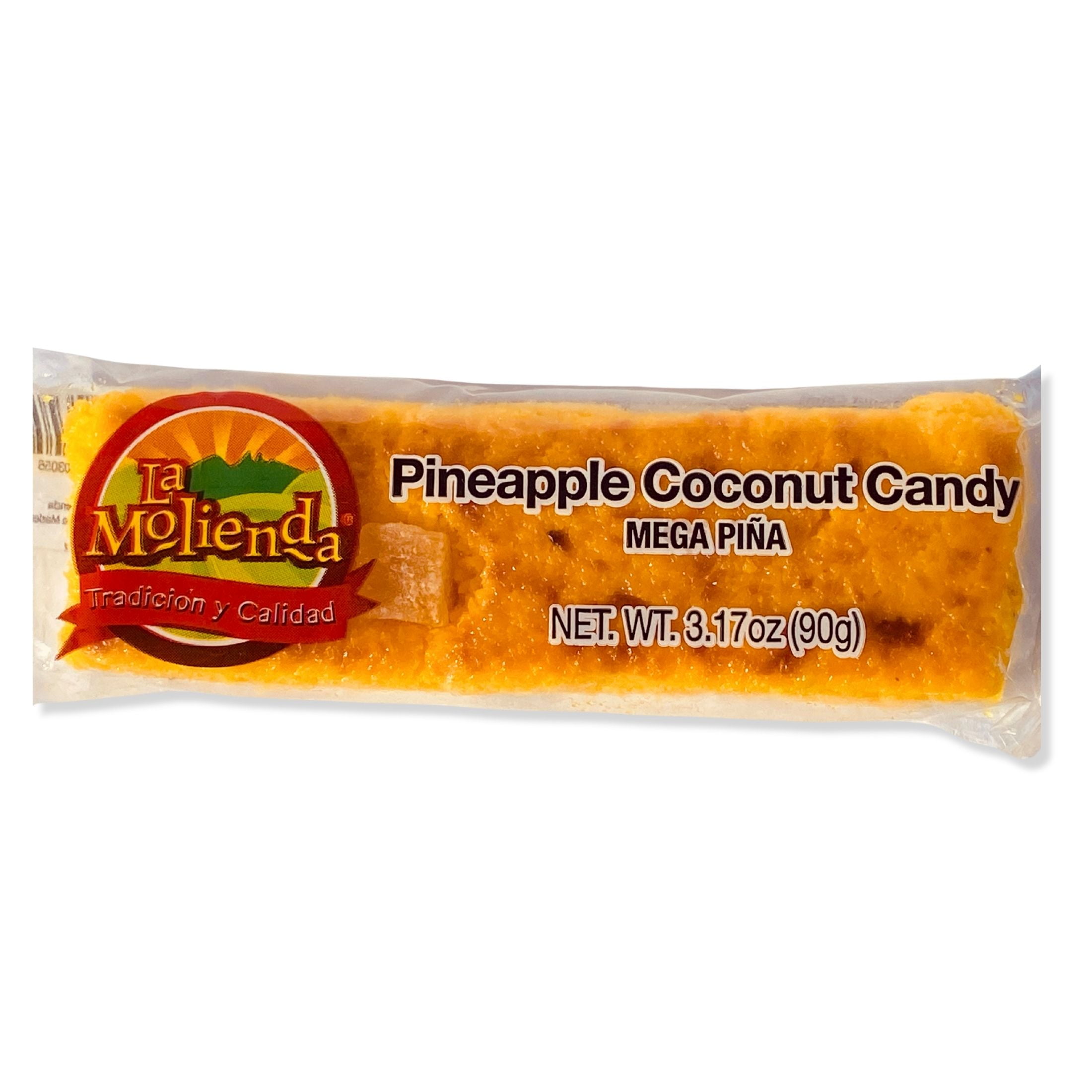 (6 pack) La Molienda Coconut & Pineapple Candy Bar, Mexican Traditional Fruit Paste Candy, 3.1 oz