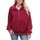 thumbnail image 1 of Sudadera con capucha afelpada para mujer, sudadera con capucha de vellón afelpada para mujer, sudadera afelpada para mujer, diseño aerodinámico, 1 of 8