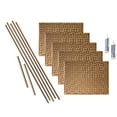 thumbnail image 1 of FASÄDE Terrain Decorative Vinyl Backsplash 15 sq ft Kit in Polished Copper, 1 of 6