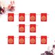 thumbnail image 2 of 10 piezas de bolsas de regalo de almacenamiento de satén al estilo chino paquetes de joyas decoración de la fiesta de boda de joyas (13-18 cm, rojo), 2 of 5