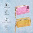 thumbnail image 4 of Hukapapa Neceser transparente de 2 piezas, neceser portátil, bolsa de almacenamiento de viaje, 4 of 5
