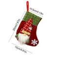 thumbnail image 3 of Christmas Linen Stocking Bulk 5.9"x7.87" Xmas Stockings 3D Gift Card Bag Holder Santa Claus Candy Xmas Hanging Stockings for Christmas Tree Ornament Decorations Gift Holder(Red), 3 of 6