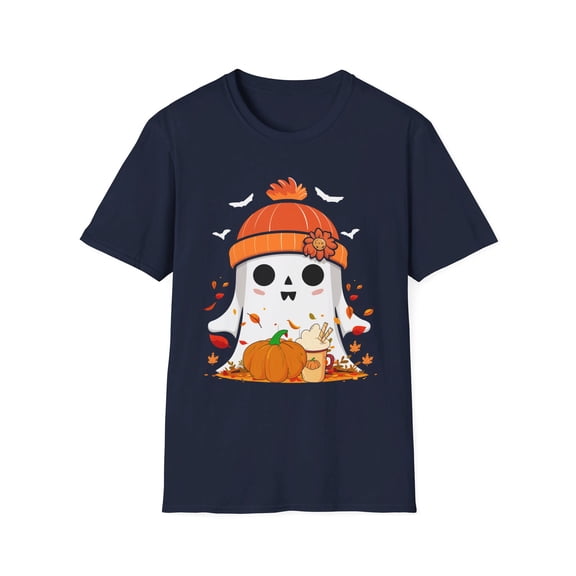 Halloween and Autumn Ghost Seasonal T-Shirt