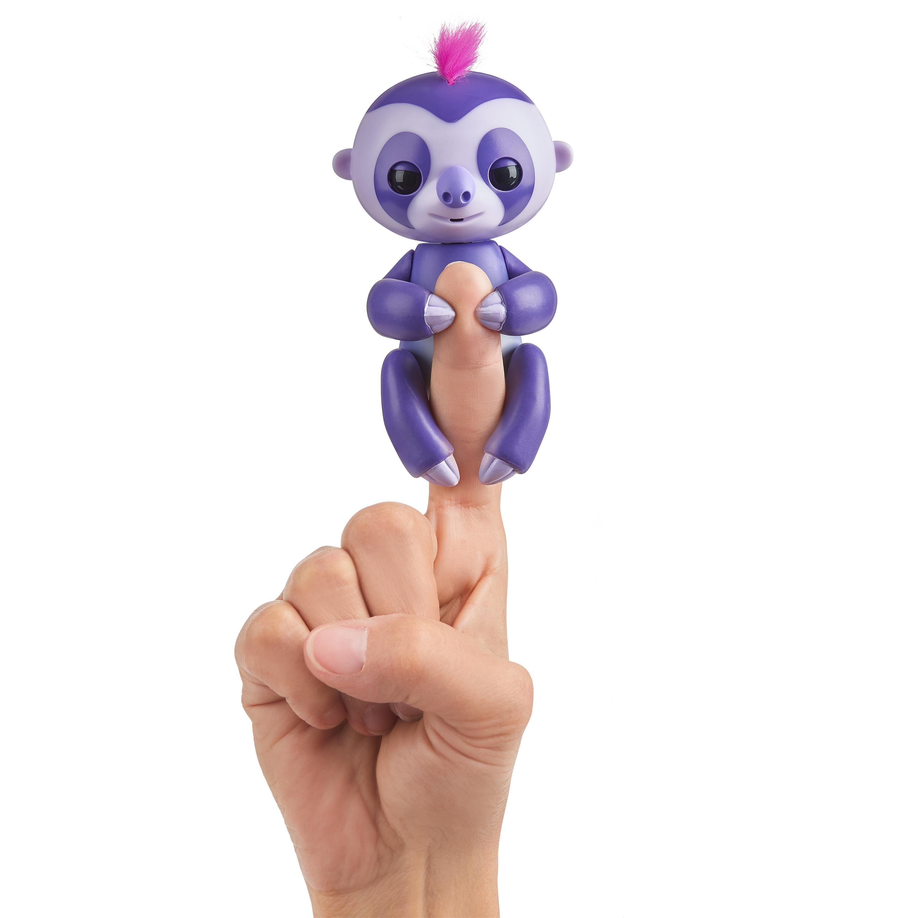 Details about   WowWee Fingerlings Sloth Interactive Baby Pet Kingsley & Marge 