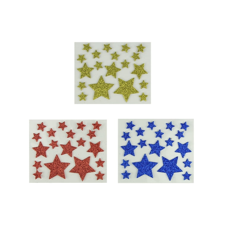 Foam Stickers 120/Pkg-Stars - 082676529948