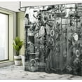 thumbnail image 5 of Ambesonne Black White Shower Curtain, Machine in Factory, 69"Wx75"L, Black and White, 5 of 5