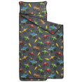 thumbnail image 2 of Monster Cartoon Truck Black Pattern Teens Toddler Nap Mat with Pillow, Sleeping Mat Bag for Preschool Daycare 59"x22", 2 of 6