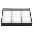 thumbnail image 1 of 18-Slot Sunglasses Organizer Box, Multiple Eyeglass Display Case Dustproof Jewelry Storage Tray, Snap Closure, 1 of 5