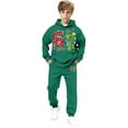 thumbnail image 5 of Boys Grils 67 Sweatsuits 2 Piece Cute Preppy Ice Cream Sweatshirt and Sweatpant Set Kids Clothing Set with Pockets, 5 of 5