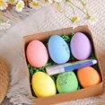thumbnail image 2 of 12 Piezas de Huevos de Pascua DIY Pintados A Mano 2024 Huevos de Regalo Hecho A Mano para Niños Kit de Pintura de Huevos de Pascua-A, 2 of 3