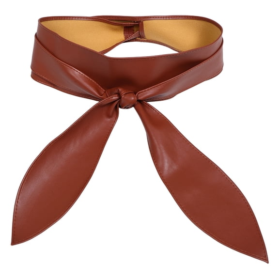 RENACLIPY Soft Wide Waist Tie Belt with Ribbon for Women Coats Fashion Accessories