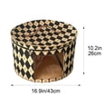 thumbnail image 3 of Round Hat Boxes with Lidssoft Large Hat Storage Box with Handle Transparent Window and Zip, Foldable Travel Hats Boxes Storage for Storing Clothes, Toys, 3 of 6