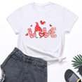 thumbnail image 2 of Camiseta de manga corta con estampado de amor lindo para el día de San Valentín informal para mujer Fridja  gope1659, 2 of 3
