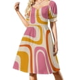 thumbnail image 3 of Vestido de manga corta de Dama en París Vestido de verano de mujer Vestido de noche de mujer, 3 of 7
