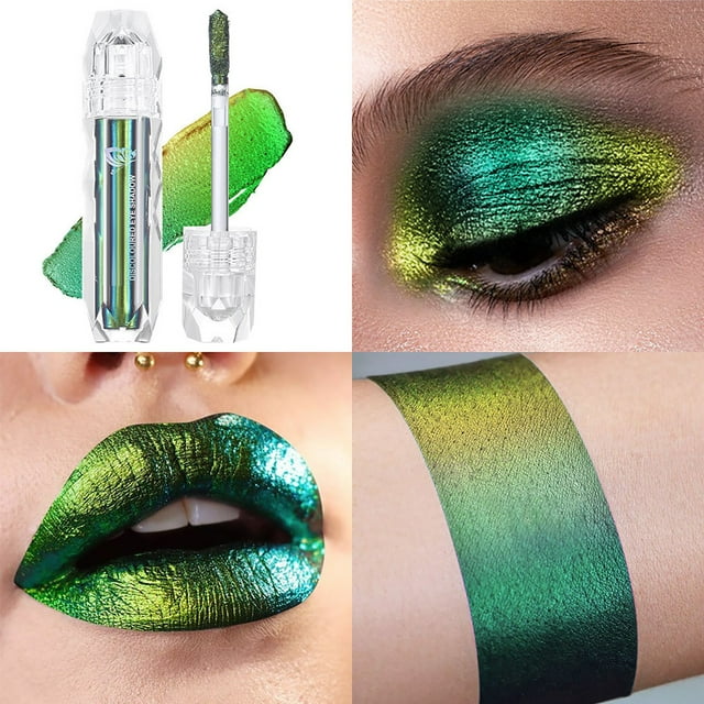 Eyeshadow 3Colors Liquid Metallic Eyeshadows Color Shifting Glitter Multichrome Eye Shadow High Pigmented Long Lasting And Proof(3Ml), Makeup Eye Shadow