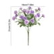 thumbnail image 2 of Claveles artificiales, pequeñas flores de seda para decoración de interiores, ramos artificiales para el hogar, decoración de cocina, boda, fiesta, el mejor regalo para mamá, morado., 2 of 6