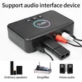 thumbnail image 5 of NFC Bluetooth 5.0 Receiver Wireless Audio Receiver Adapter with Microphone RCA AUX Out U Disk Music Playback for Headphones Speaker Home Audio System, 5 of 10