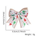 thumbnail image 3 of PiGOGI Christmas Decorations Large Decorative Ribbon Bows with Printed Patterns for Tree Wreath Gift Box Decor, 3 of 7