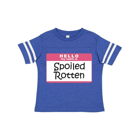 

Inktastic Spoiled Rotten Name Tag Gift Toddler Boy or Toddler Girl T-Shirt
