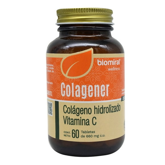 COLAGENER BIOMIRAL Colágeno y Vitamina C TAB 1000/20 MG C/60