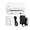 Black - EU Plug USB Only, variant on YAHHU 80mm USB Shipping Label Printer With Auto Cutter Desktop Direct Thermal Printing Wired Connection Support 1D 2D Barcode For Business Home Retail Kitchen Supermarket, Black - EU Plug USB Only