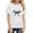 White, variant on YOUYEDIAN Tops for Girls Summer Short Sleeve Crew Neck Bow Print Shirts Toddler Fashion Y2k Tees (Black, 9-10 Years)