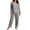 Gray-03, variant on Nugftut Women Plus Size Pajama Sets Long Sleeve Top and Wide Leg Pants 2 Piece Soft Lounge Pjs Summer Fall Loungewear
