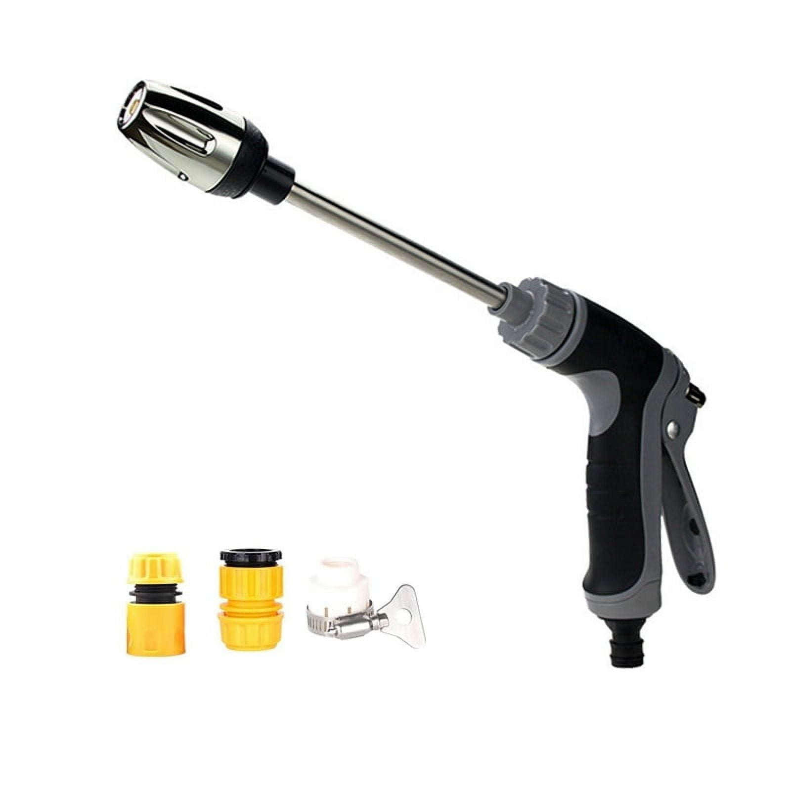 SISUPASSIE High Pressure Jet Nozzle For Garden Hose - 2 Nozzle Types With Quick Connect