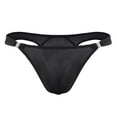 thumbnail image 5 of 6 Pack Mens Underwear Briefs Fit Translucent Ice Silk Low Waist Buckle G String T Panties, 5 of 5