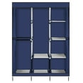 thumbnail image 7 of Zimtown 71" Closet Organizer Shelves System Portable Clothes Storage Wardrobe, Navy Blue, 7 of 7