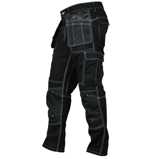 Mens Construction Cordura Knee Reinforcement WorkWear Trousers Utility Work Pant