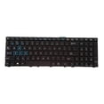 thumbnail image 1 of Teclado para portátil con distribución estadounidense, retroiluminado, mate, duradero, en inglés. Luz azul, 1 of 7