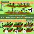 Drip Irrigation Kit for Garden, Raised Bed Watering 126FT, Quick