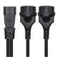 thumbnail image 4 of Cable de alimentación Iec320 C14 a Eu4.8mm + Eu4.8mm 1 en 2 salidas línea adaptadora divisor en Y, 4 of 4