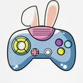 thumbnail image 3 of CafePress - Video Game Controller With Bunny E Baseball Jersey - Kids Cotton Baseball Jersey, 3/4 Sleeve Shirt, 3 of 4