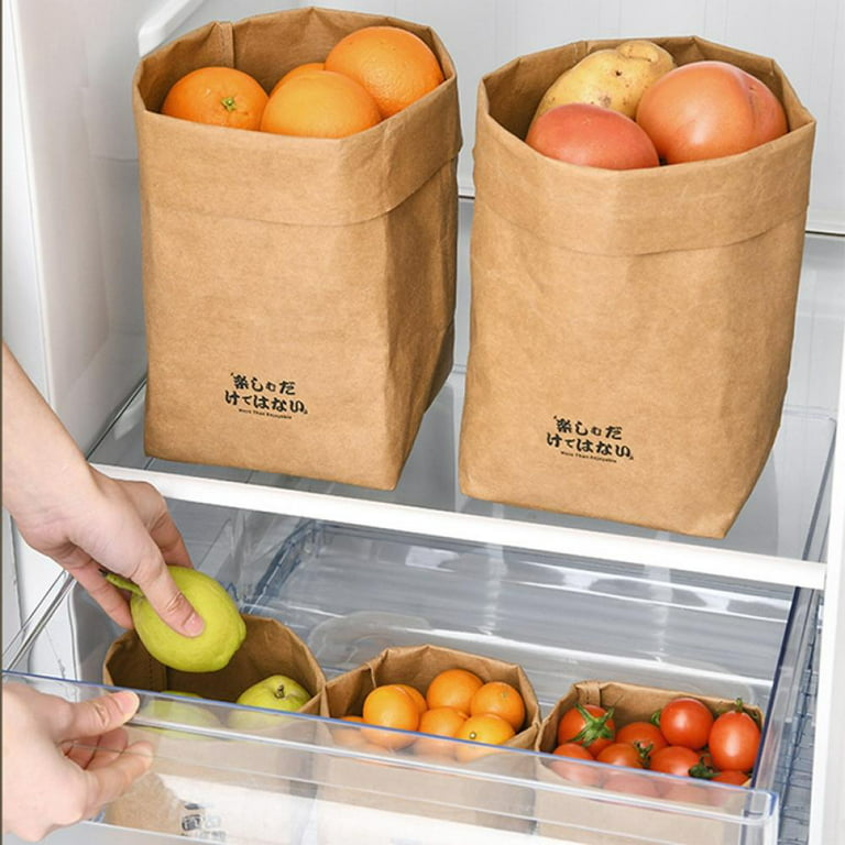 Roofei Grocery/Lunch Bag, Kraft Paper Capacity, Multipurpose Use, Brown  Paper Bags Perfect for Shopping, Storage, Small Trash Cans and More(50  Count) 