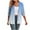 Light Blue Cardigan, variant on Htigea Womens Gradient Color Cardigan Casual Open Front 3/4 Sleeve Cardigans Tops Soft Drape Blouses Light Blue,S