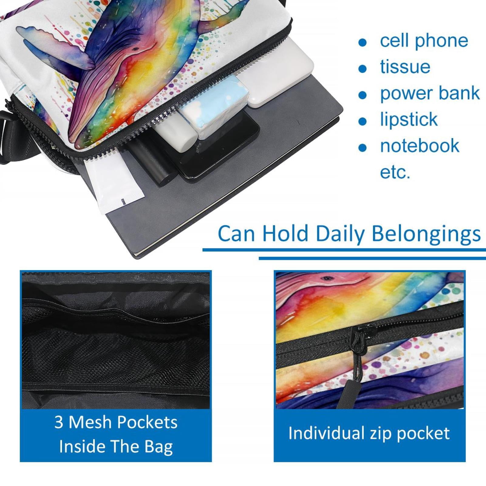 Whale Lightweight Adjustable Waist Pack with Extension Strap - Unisex Running Belt Fanny Pack
