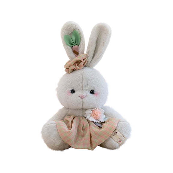 Stuffed Bunny Plush Toy Soft Rabbit Doll, Cute Decorative Collectible For Teens & , Ideal As Room Accent Or Gift, No Tags Attached