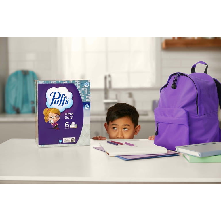 Puffs Ultra Soft Facial Tissues Value Pack - 8 Family Size Boxes