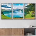 thumbnail image 2 of wall26 Framed Canvas Print Wall Art Set Switzerland Mountain Forest Valley Nature Wilderness Photography Realism Decorative Landscape Colorful for Living Room, Bedroom, Office - 16"x24"x3 W, 2 of 5