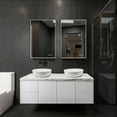 thumbnail image 2 of Blossom Kitchen and Bath Fogless Color and Brightness Adjustable LED Mirror Brushed Gold 18x36 Gold, 2 of 5